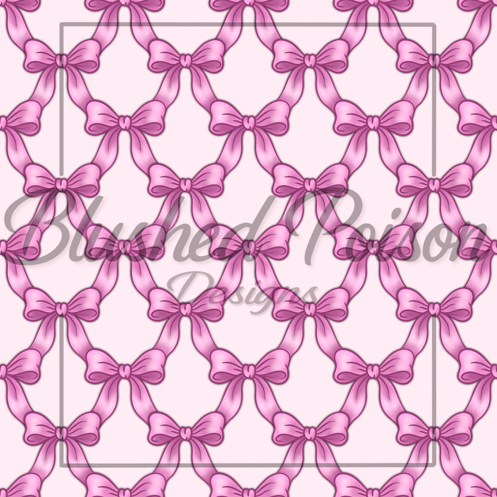 Pink Bow Seamless