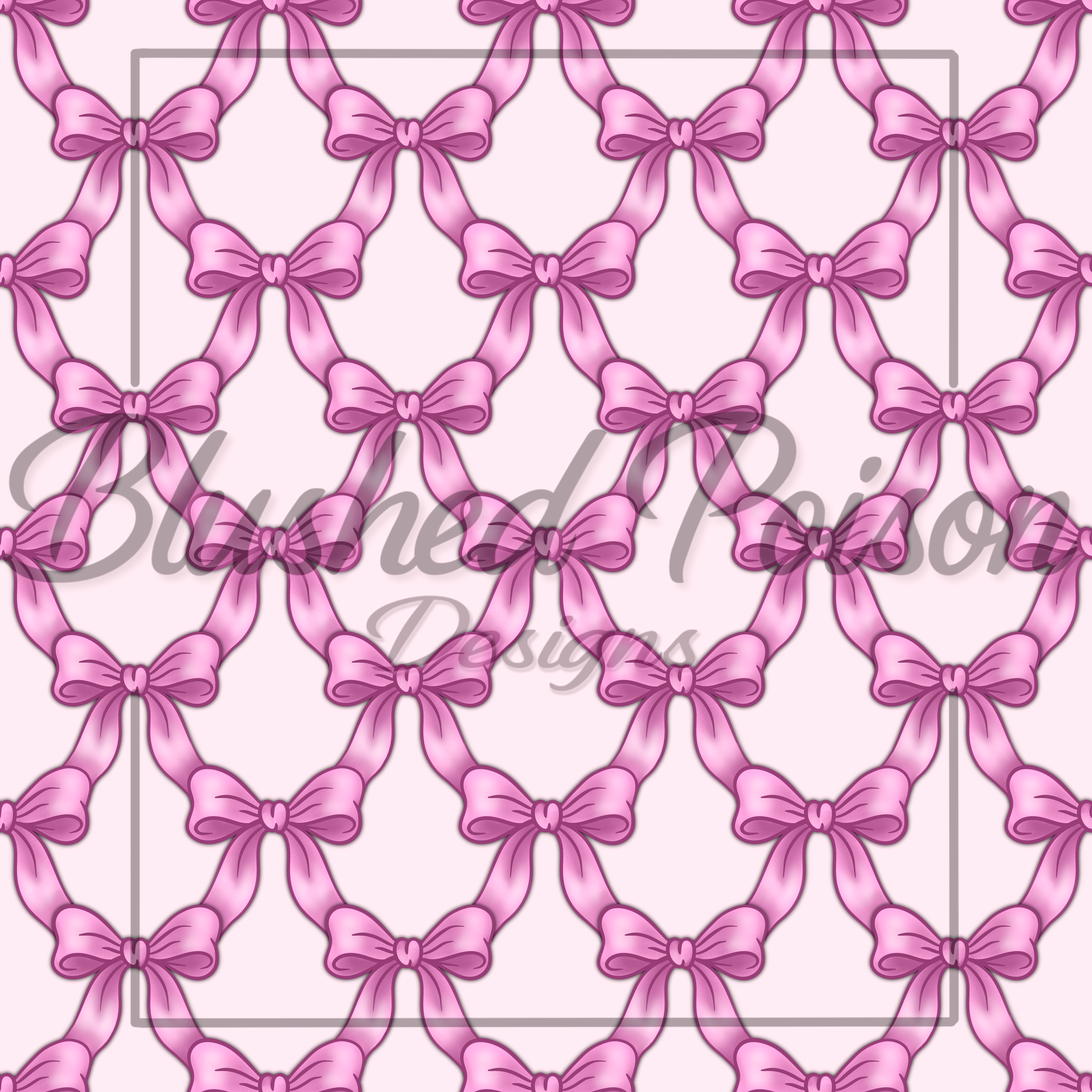 Pink Bow Seamless