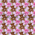 Teddy Bear and Bows Seamless