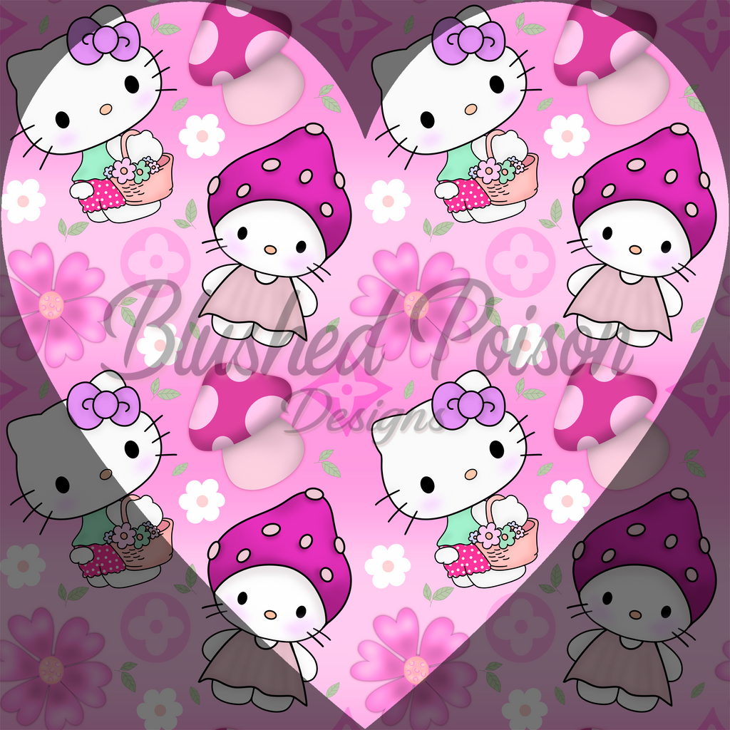 Bougie Mushroom Kitty Seamless (2 Colorways!)