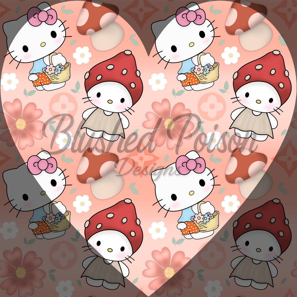 Bougie Mushroom Kitty Seamless (2 Colorways!)