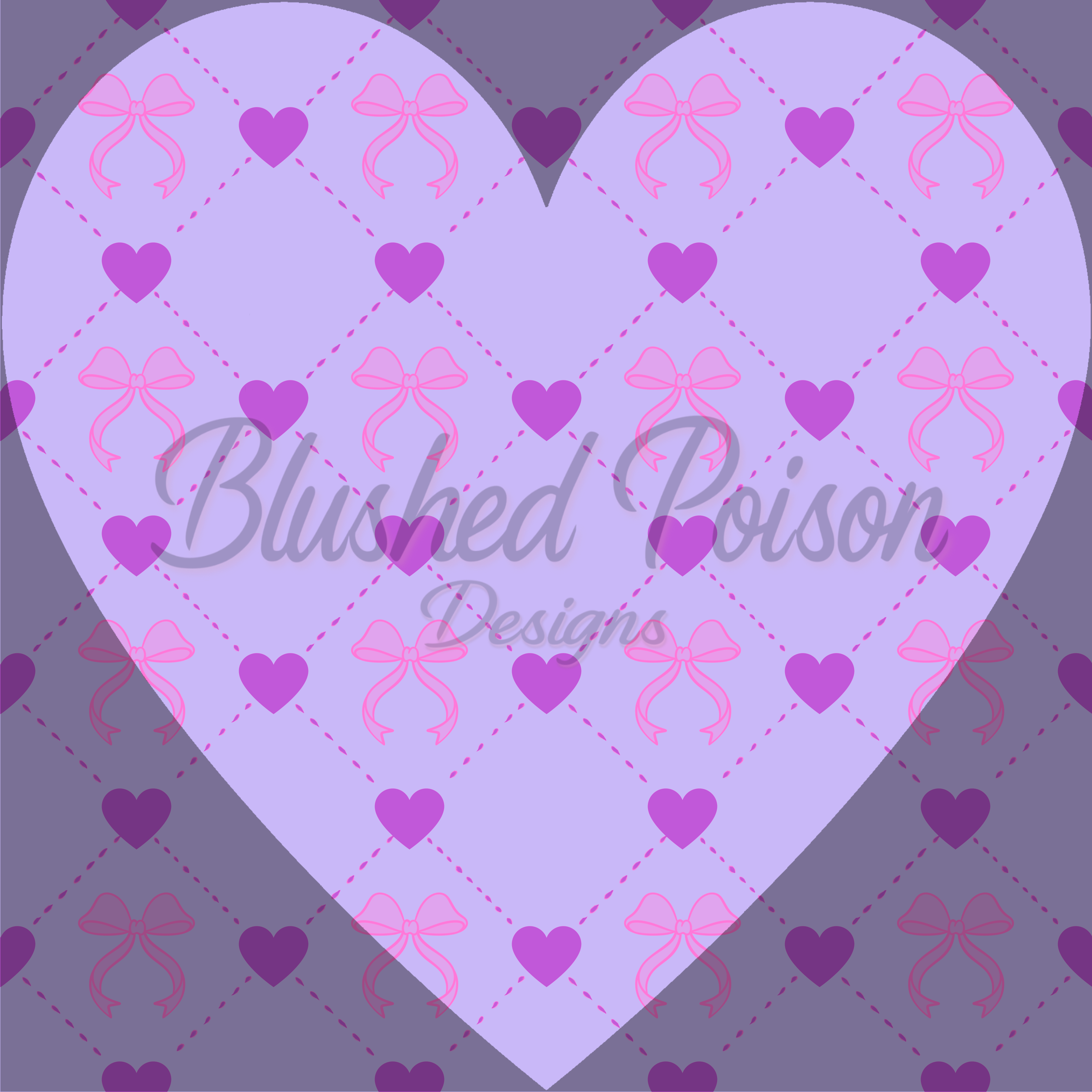 Bows and Hearts Seamless